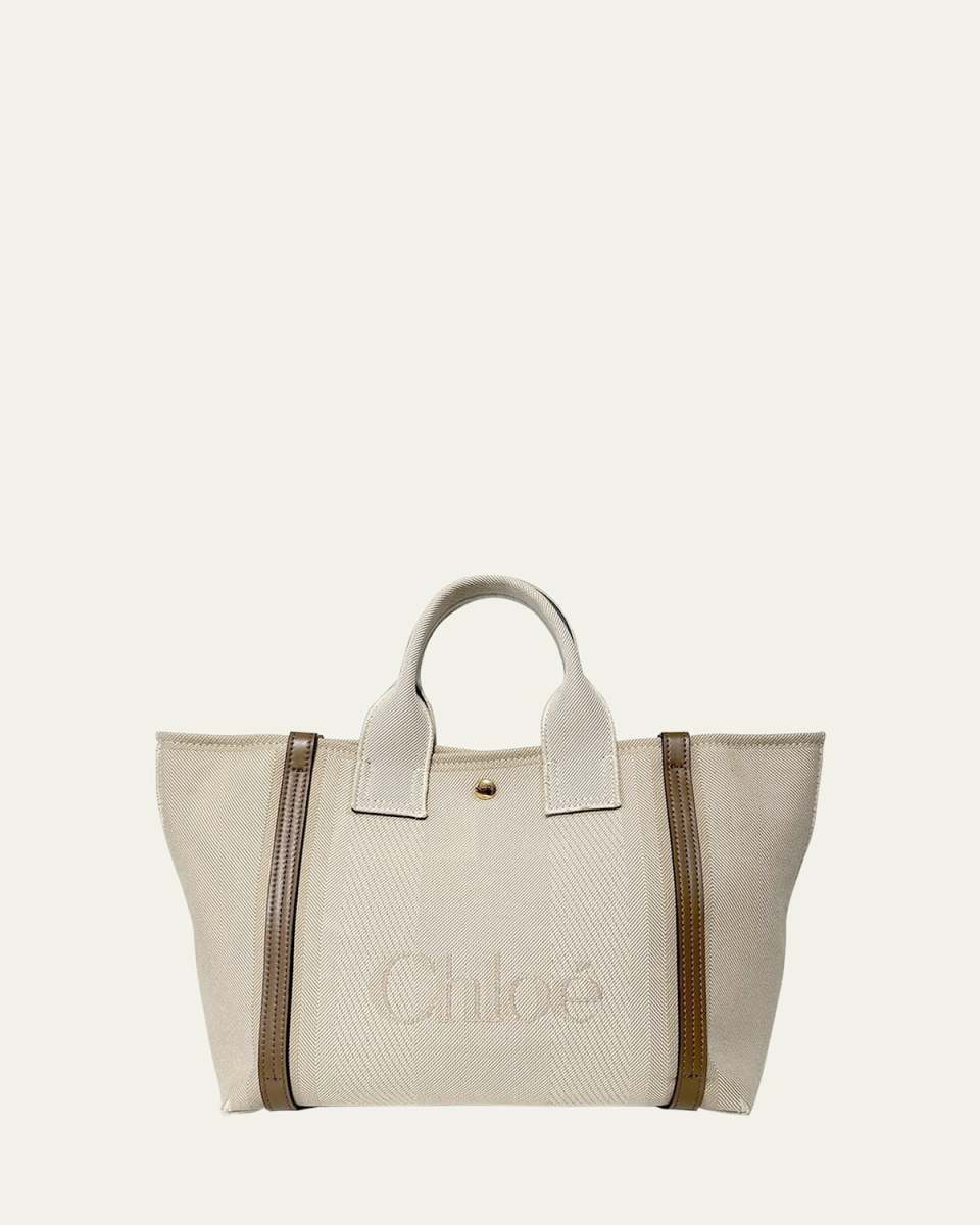 Small Tote Bag in Jacquard Canvas